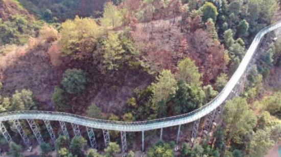 赣州首家空中漂流景区——江西昌淦紫云山景区开业